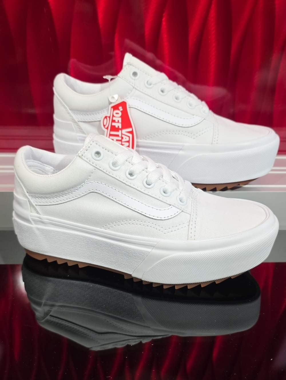 Vans Old Skool Stack True White Men's 3.5 Women's 5.0 New With Box